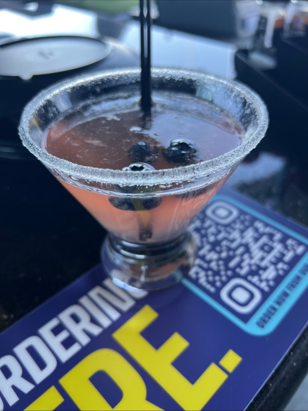 Blueberry Lemon Drop Martini