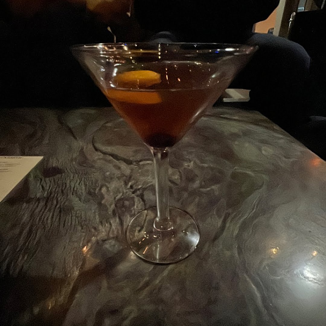 spiced pear manhattan
